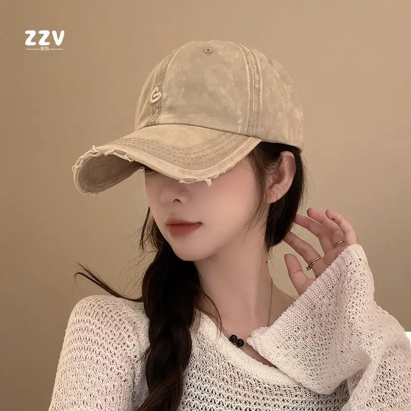 Pink Vintage Baseball Cap Women Wide Brim - Image 5