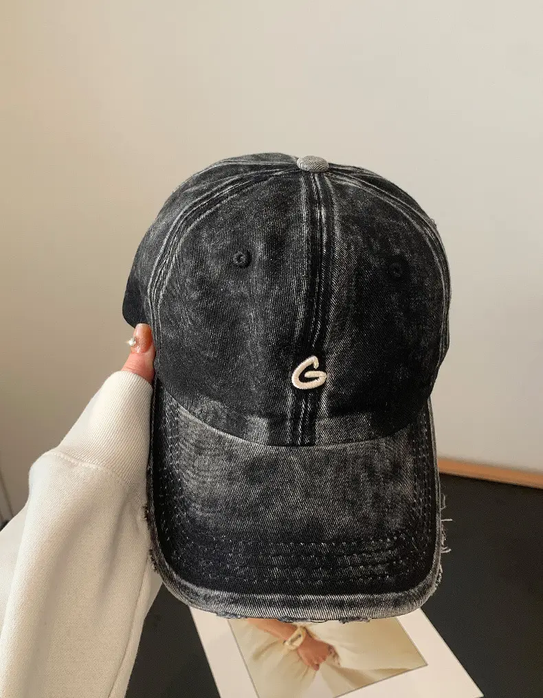 Pink Vintage Baseball Cap Women Wide Brim — feature 1