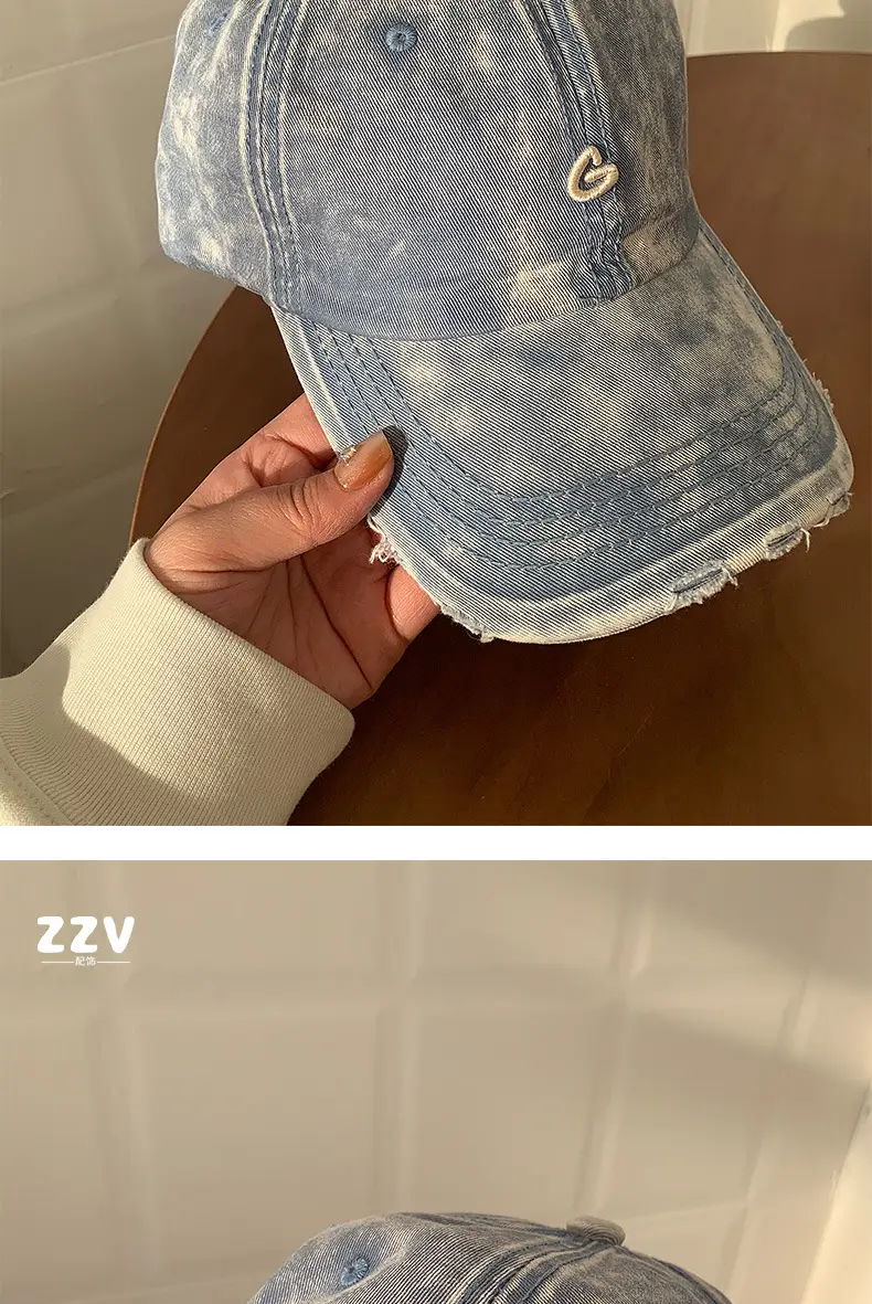 Pink Vintage Baseball Cap Women Wide Brim — feature 12