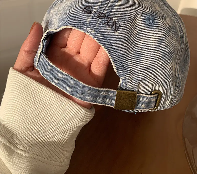 Pink Vintage Baseball Cap Women Wide Brim — feature 13