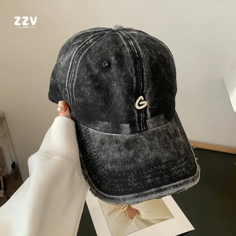 Pink Vintage Baseball Cap Women Wide Brim - Image 2