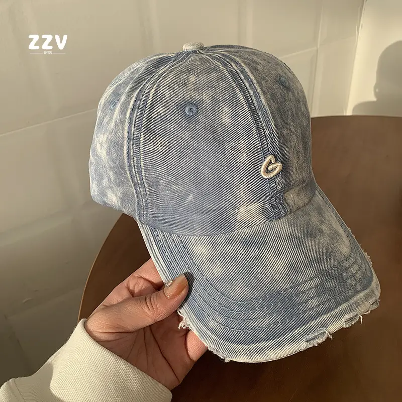 Pink Vintage Baseball Cap Women Wide Brim - Image 3