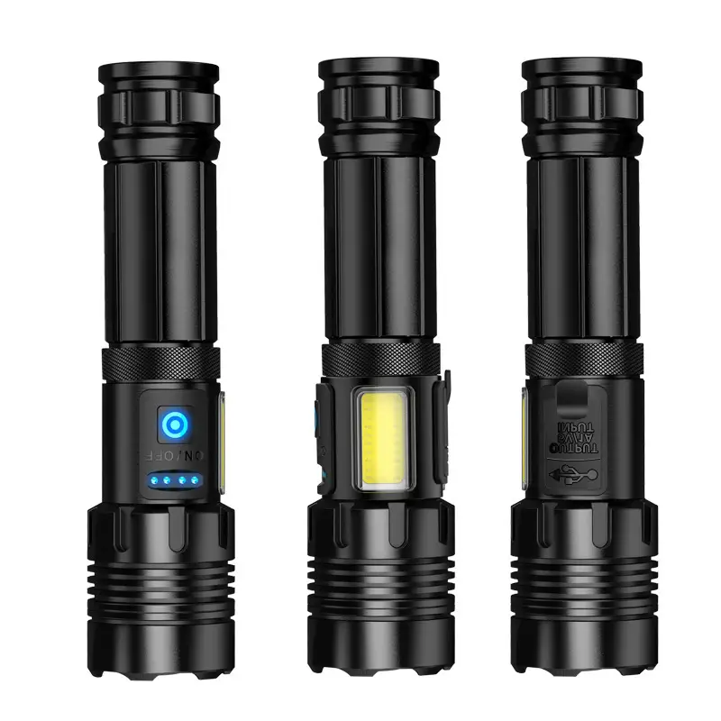 Super Bright Aluminum Flashlight with USB Rechargeable - Image 7