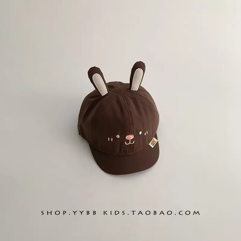 Cute Pink Rabbit Cap for Kids Blue with Bunny Ears - Image 5