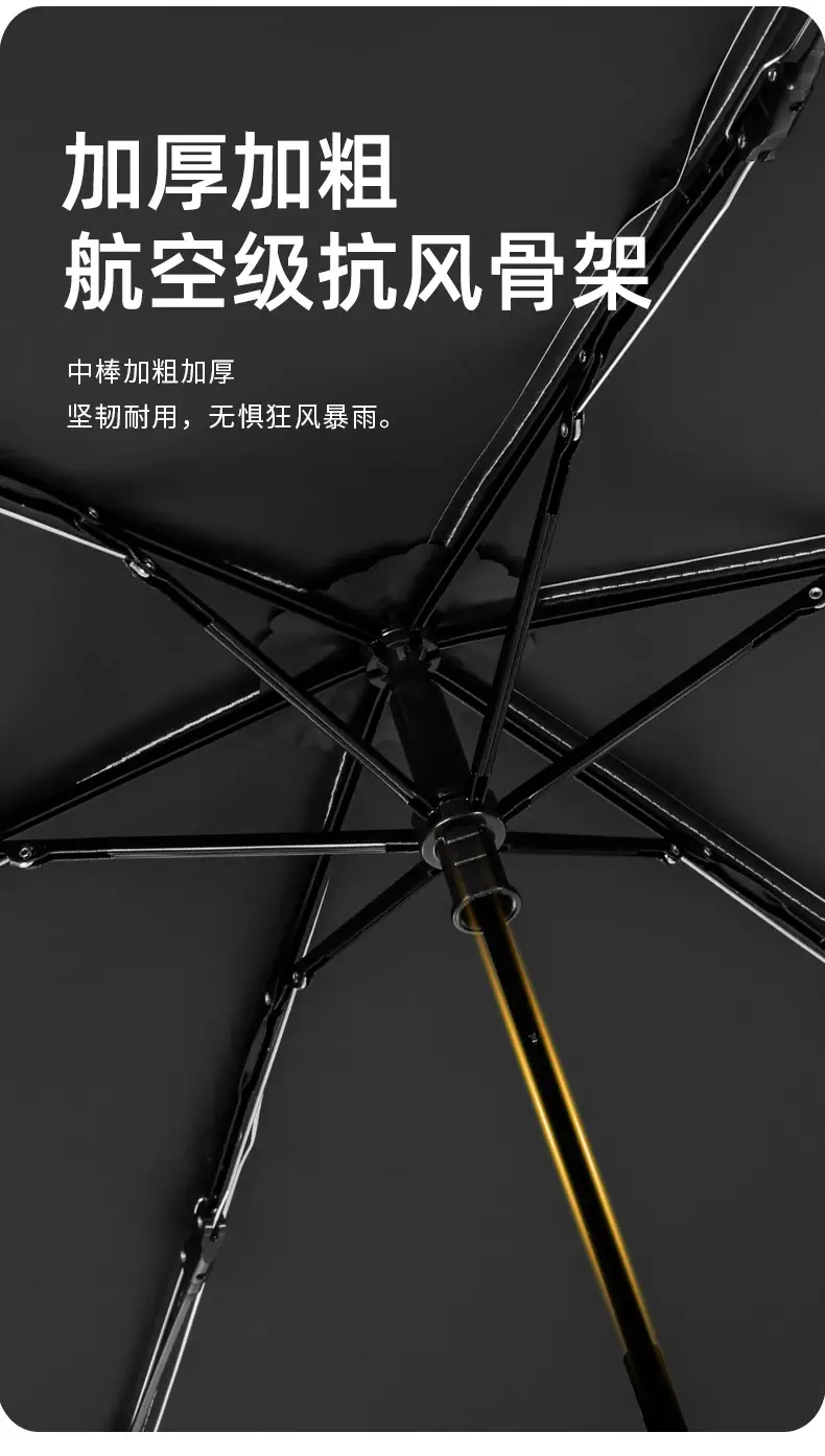 Ultra Light Feather Umbrella Black Glue Three Fold UV Protection — feature 13