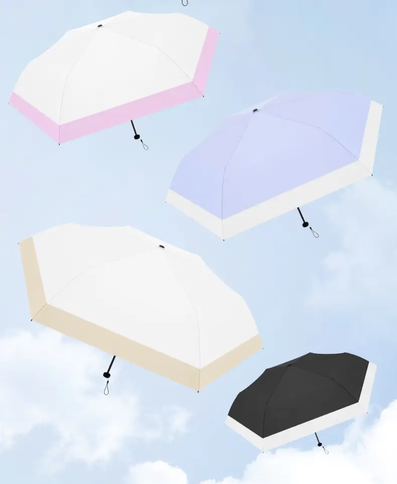 Ultra Light Feather Umbrella Black Glue Three Fold UV Protection — feature 5