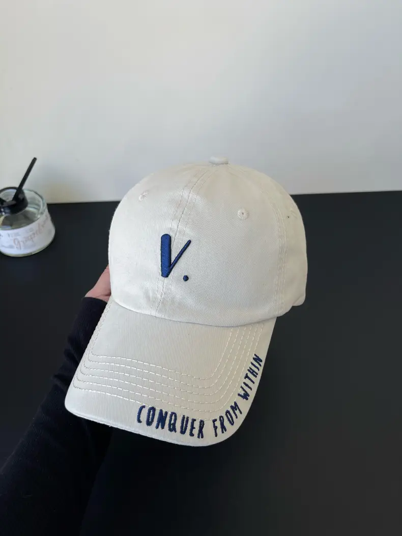 Korean-style Black Baseball Cap with Wide Brim for Men Women — feature 11