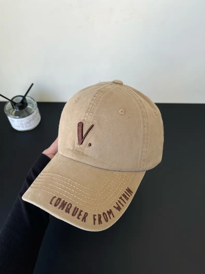 Korean-style Black Baseball Cap with Wide Brim for Men Women — feature 16