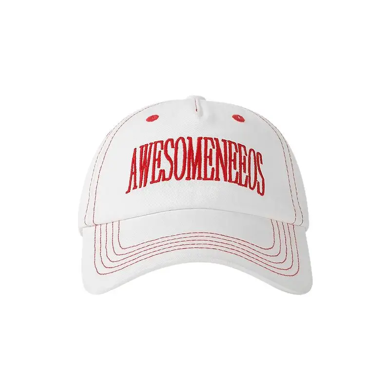 Women Baseball Caps 2025 Contrast Stitched Letter Embroidered - Image 6