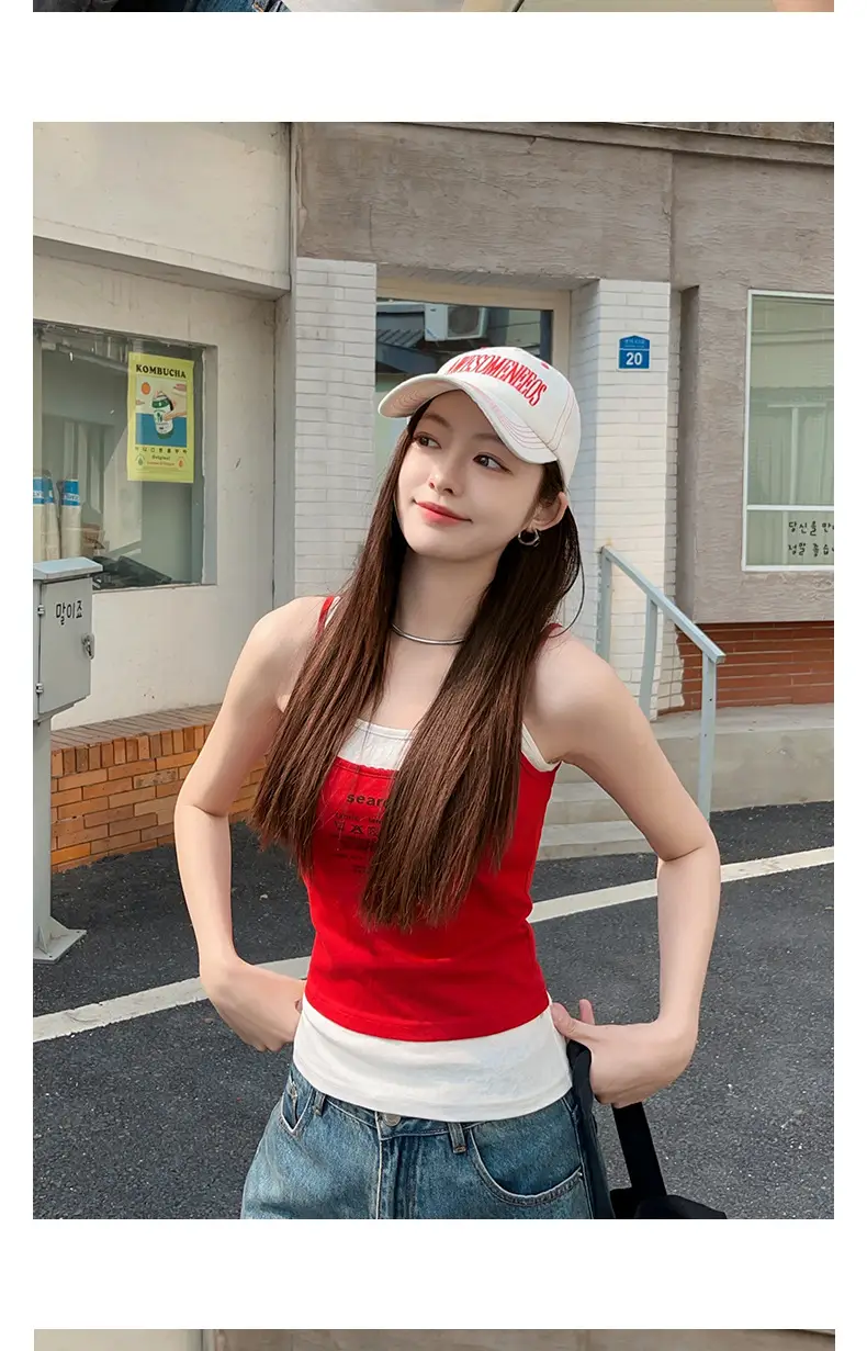 Women Baseball Caps 2025 Contrast Stitched Letter Embroidered — feature 10