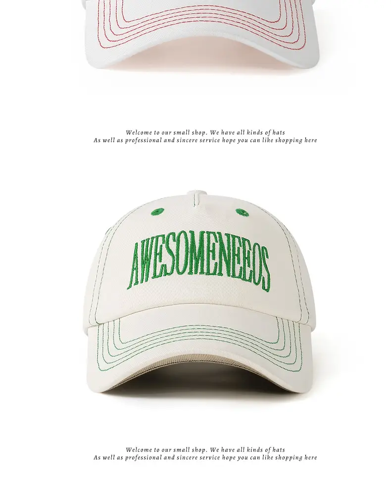 Women Baseball Caps 2025 Contrast Stitched Letter Embroidered — feature 15