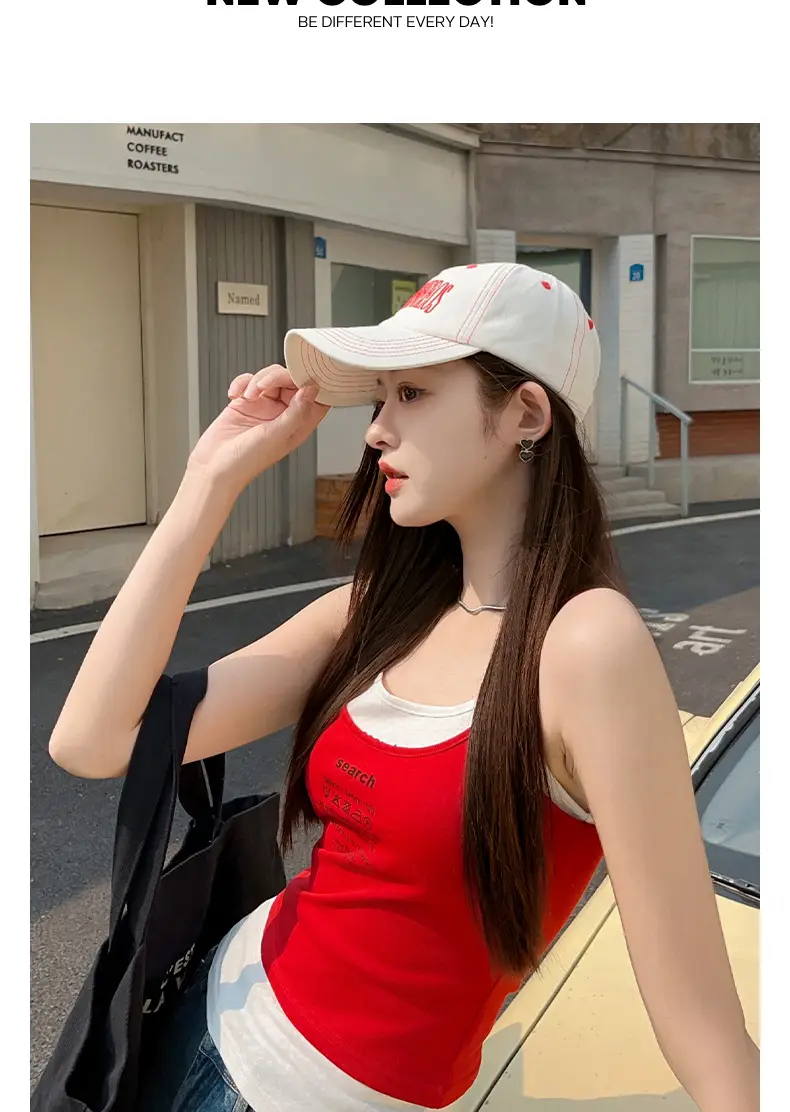 Women Baseball Caps 2025 Contrast Stitched Letter Embroidered — feature 9