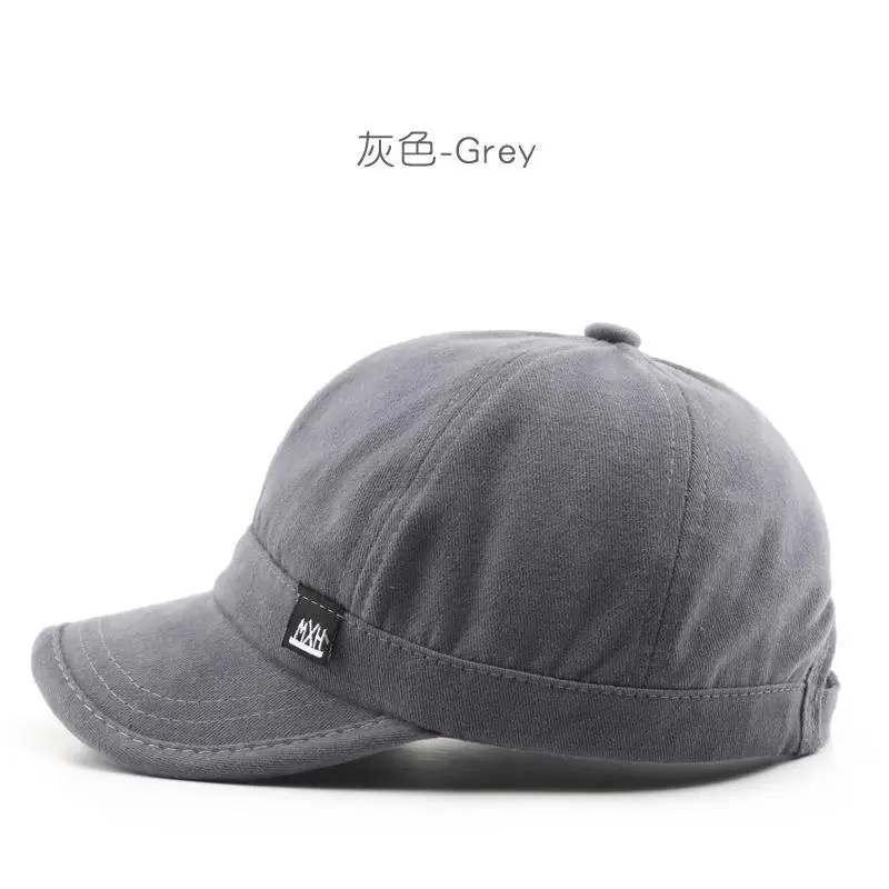 Men's Japanese Sunshade Cap Khaki Short Bristle Baseball - Image 2