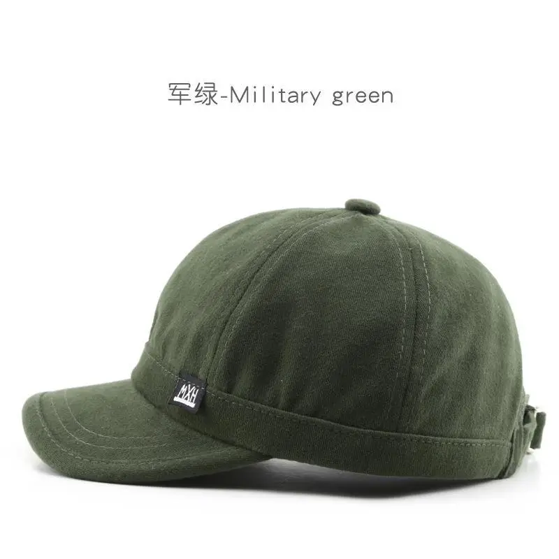 Men's Japanese Sunshade Cap Khaki Short Bristle Baseball - Image 4