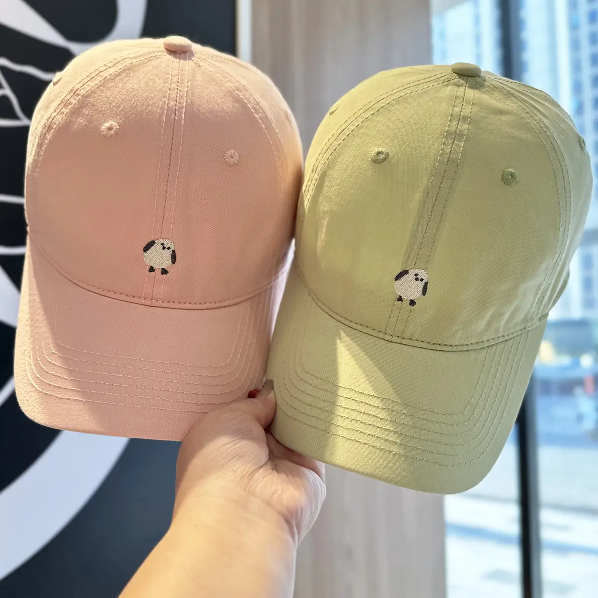Japanese Style Soft Pink Baseball Cap for Kids - Image 10