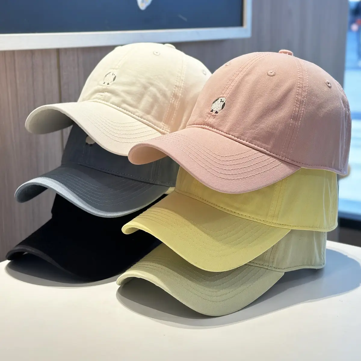 Japanese Style Soft Pink Baseball Cap for Kids — feature 2