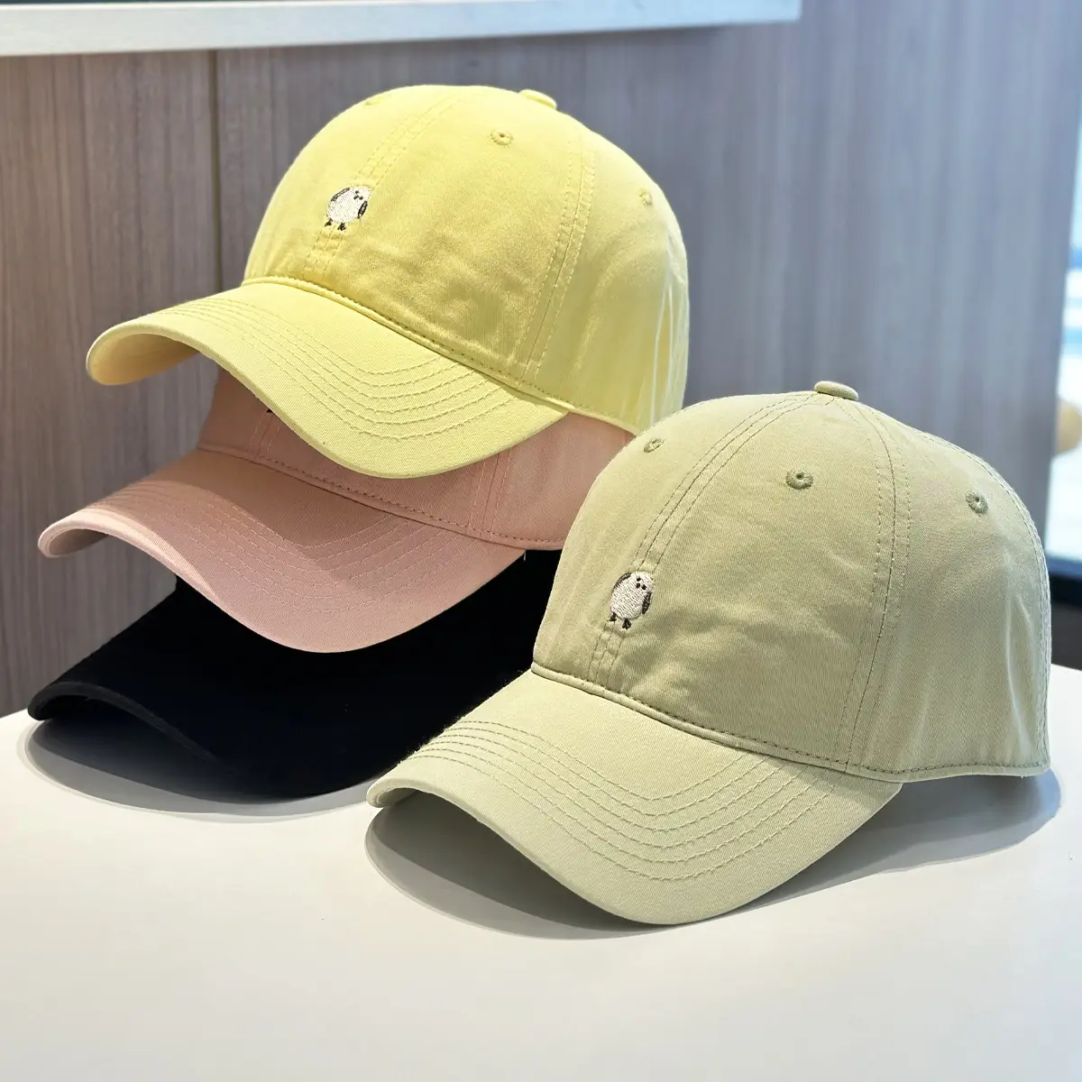 Japanese Style Soft Pink Baseball Cap for Kids — feature 3