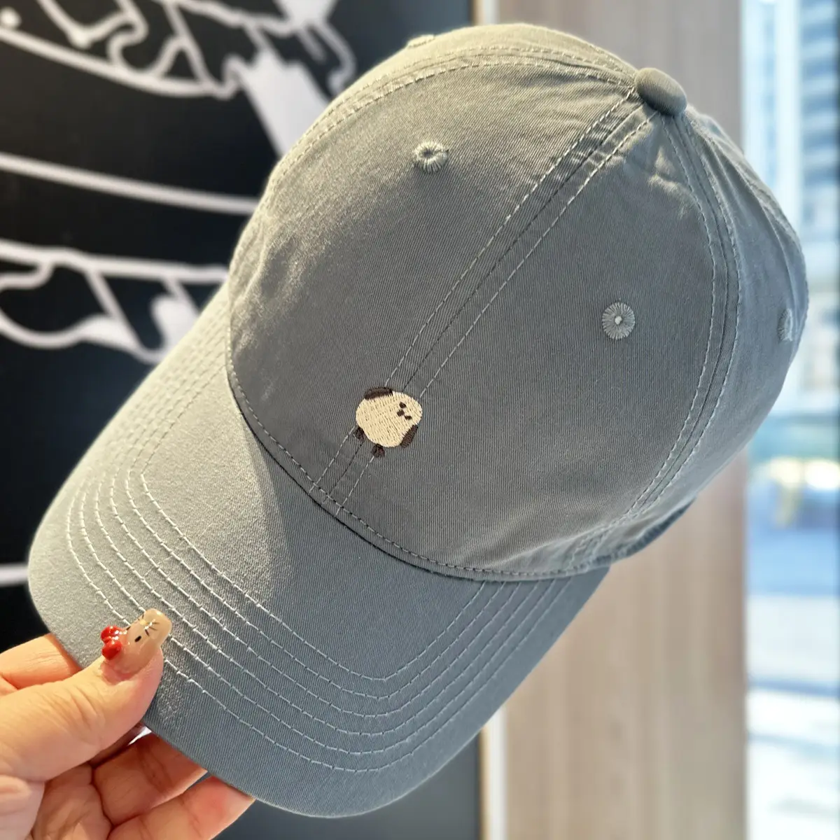Japanese Style Soft Pink Baseball Cap for Kids - Image 3