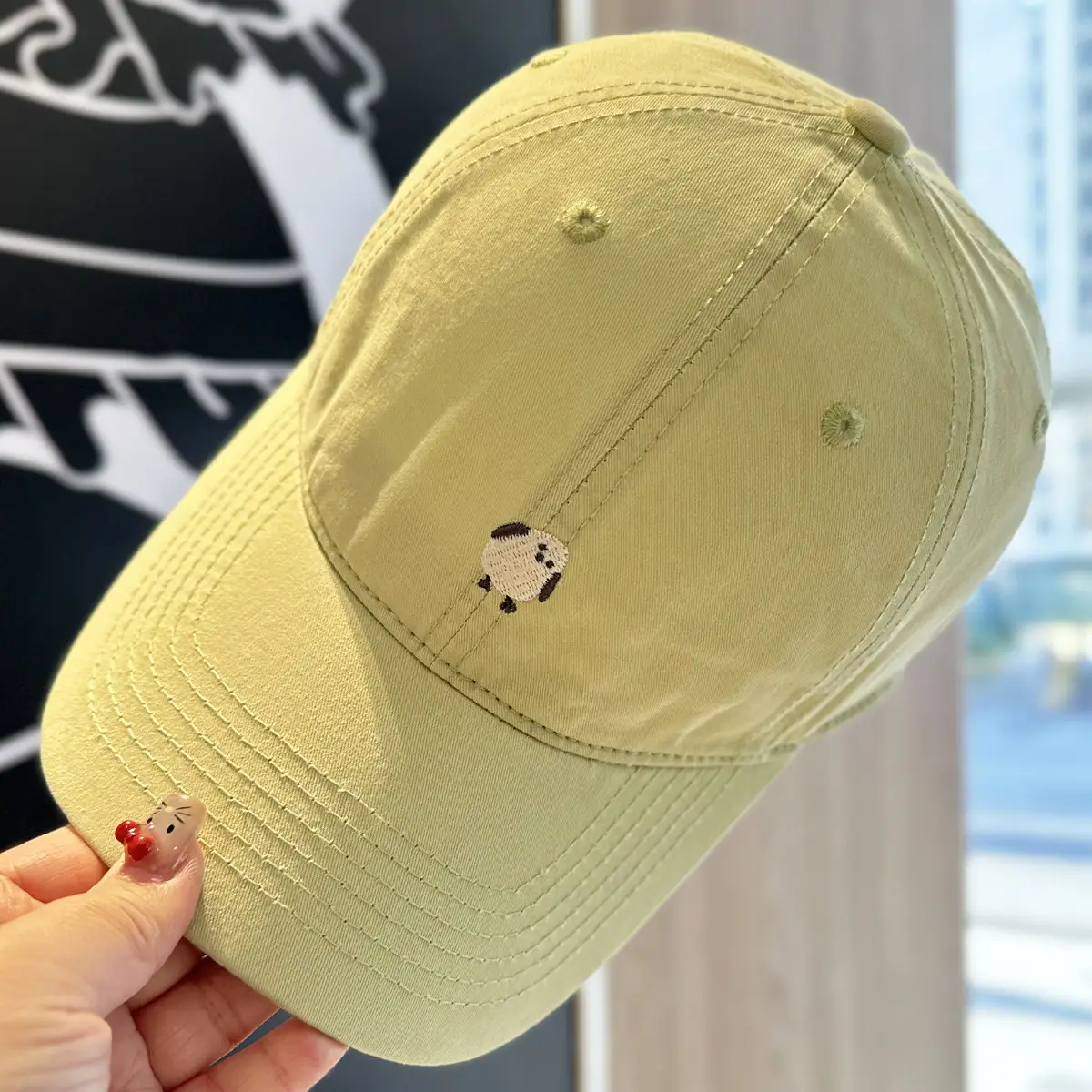 Japanese Style Soft Pink Baseball Cap for Kids - Image 4