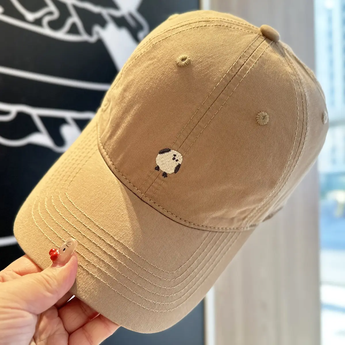 Japanese Style Soft Pink Baseball Cap for Kids - Image 6