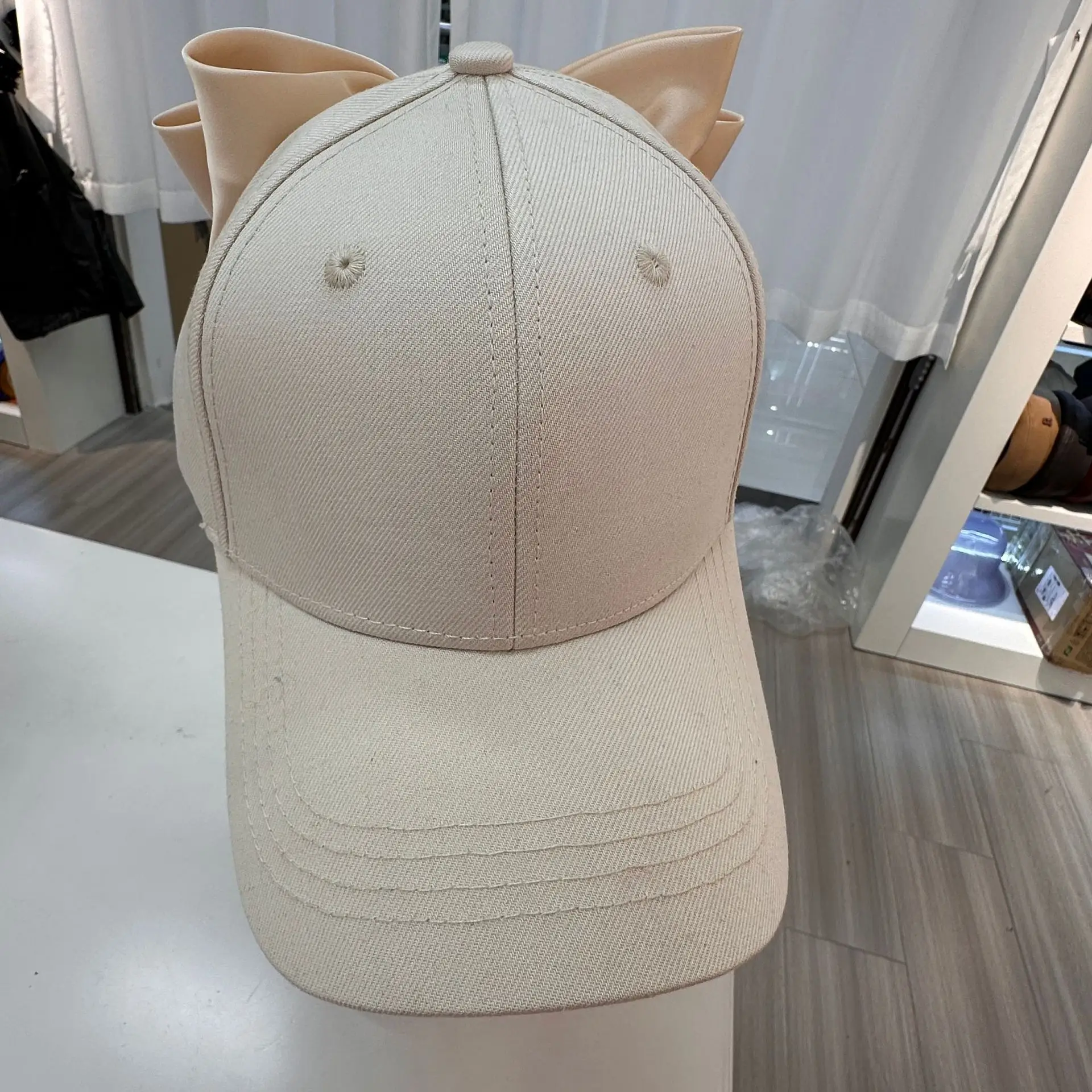 Women Korean Style Bow Hat Baseball Cap Red Coat — feature 17
