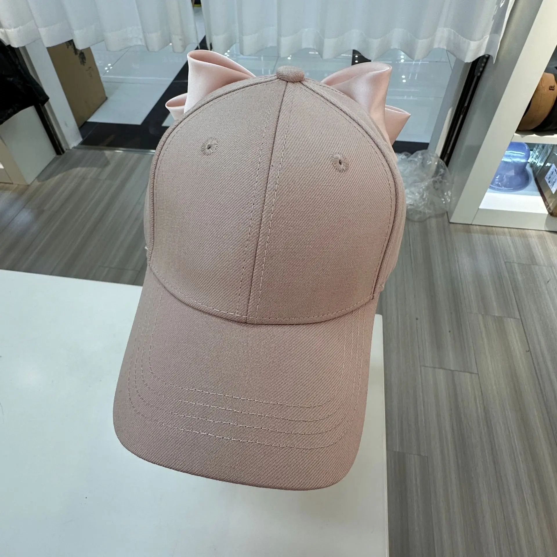 Women Korean Style Bow Hat Baseball Cap Red Coat — feature 18