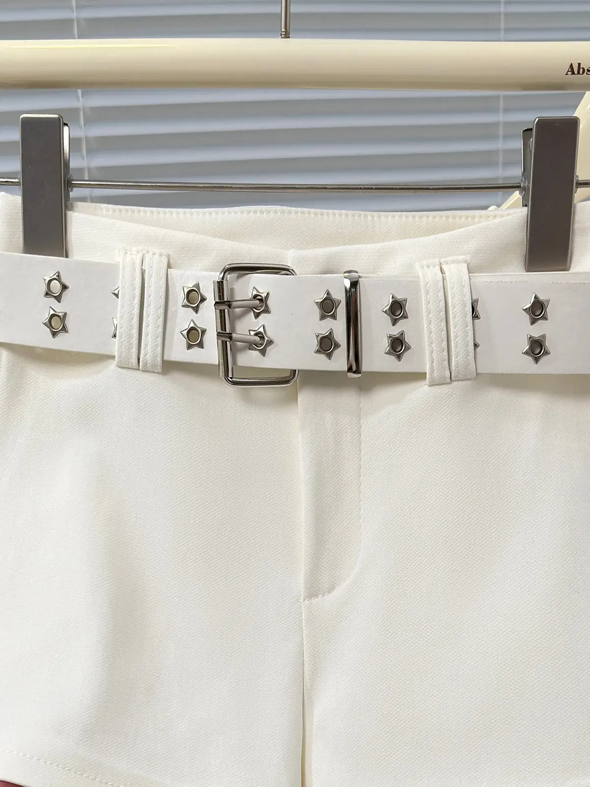 Women Black Hip Shorts with Belt 2025 Spring Summer — feature 7