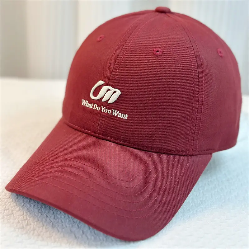 White Letter Embroidered Baseball Cap for Women Men