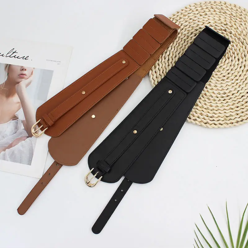Red Stretch Waist Belt for Women - Image 5