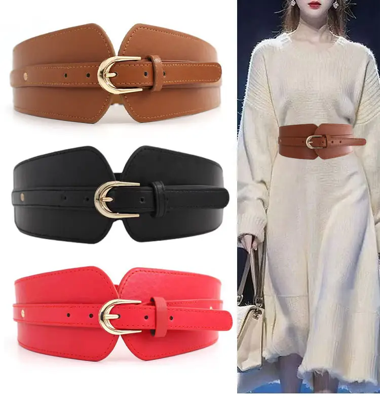 Red Stretch Waist Belt for Women — feature 7