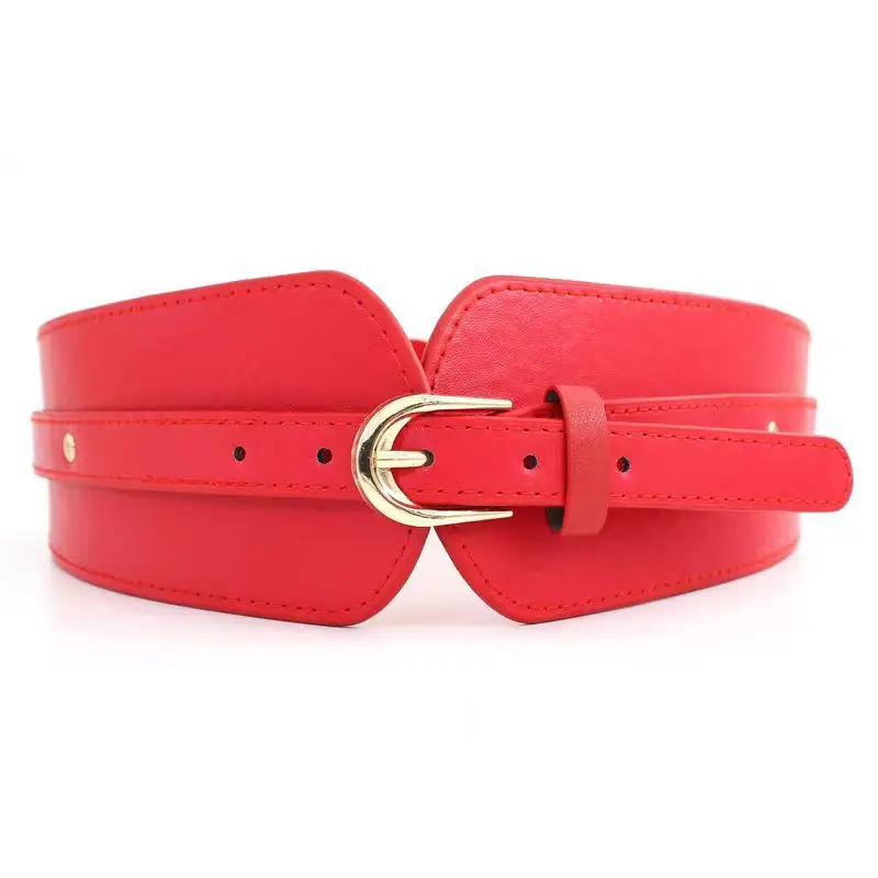 Red Stretch Waist Belt for Women - Image 2