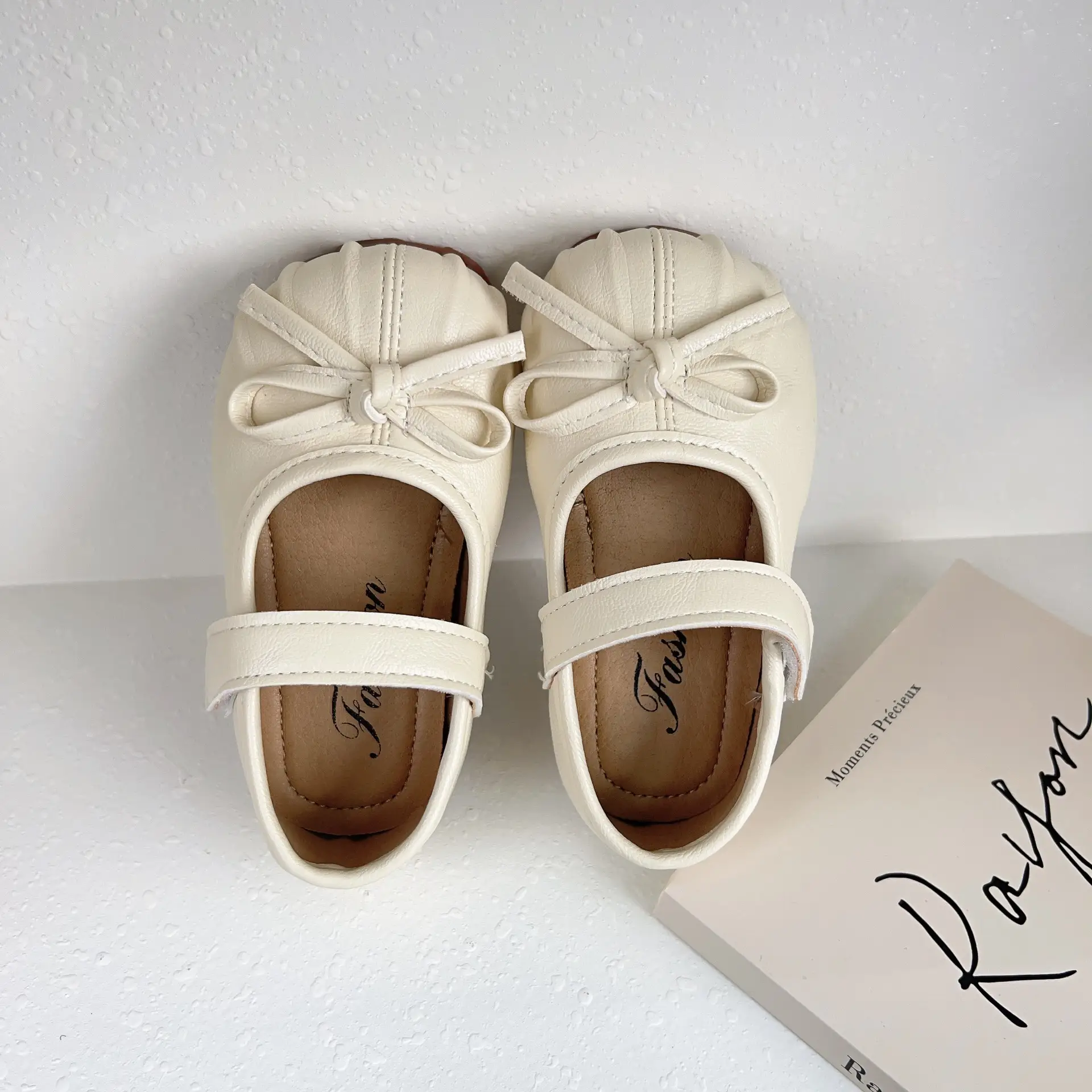 Women's Princess Bow Baby Shoes Red 1-3Yrs