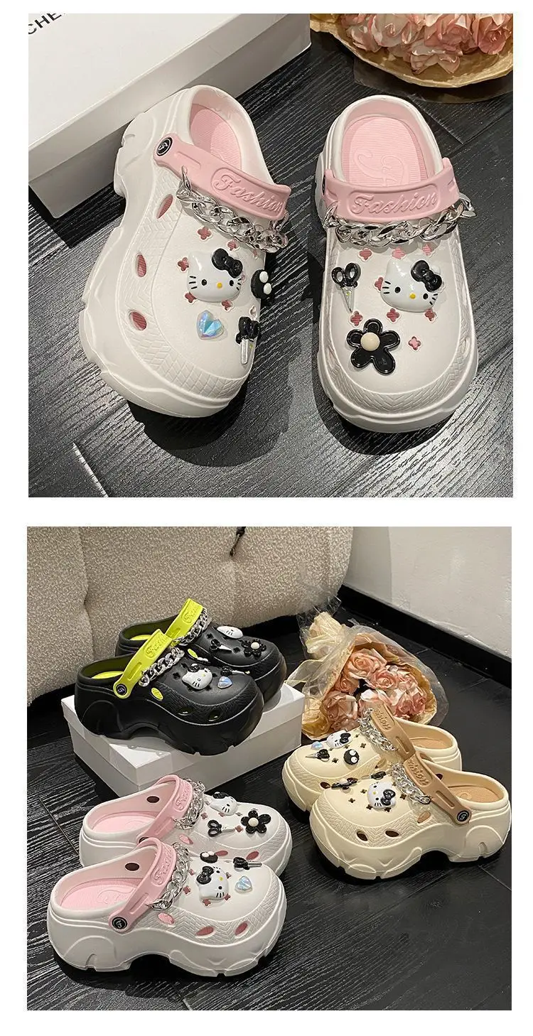 EVA Thick Bottom Cartoon Cute Cave Shoes Women's Spring and Summer Outwear 2025 New Style Small Toe Sandals — feature 25