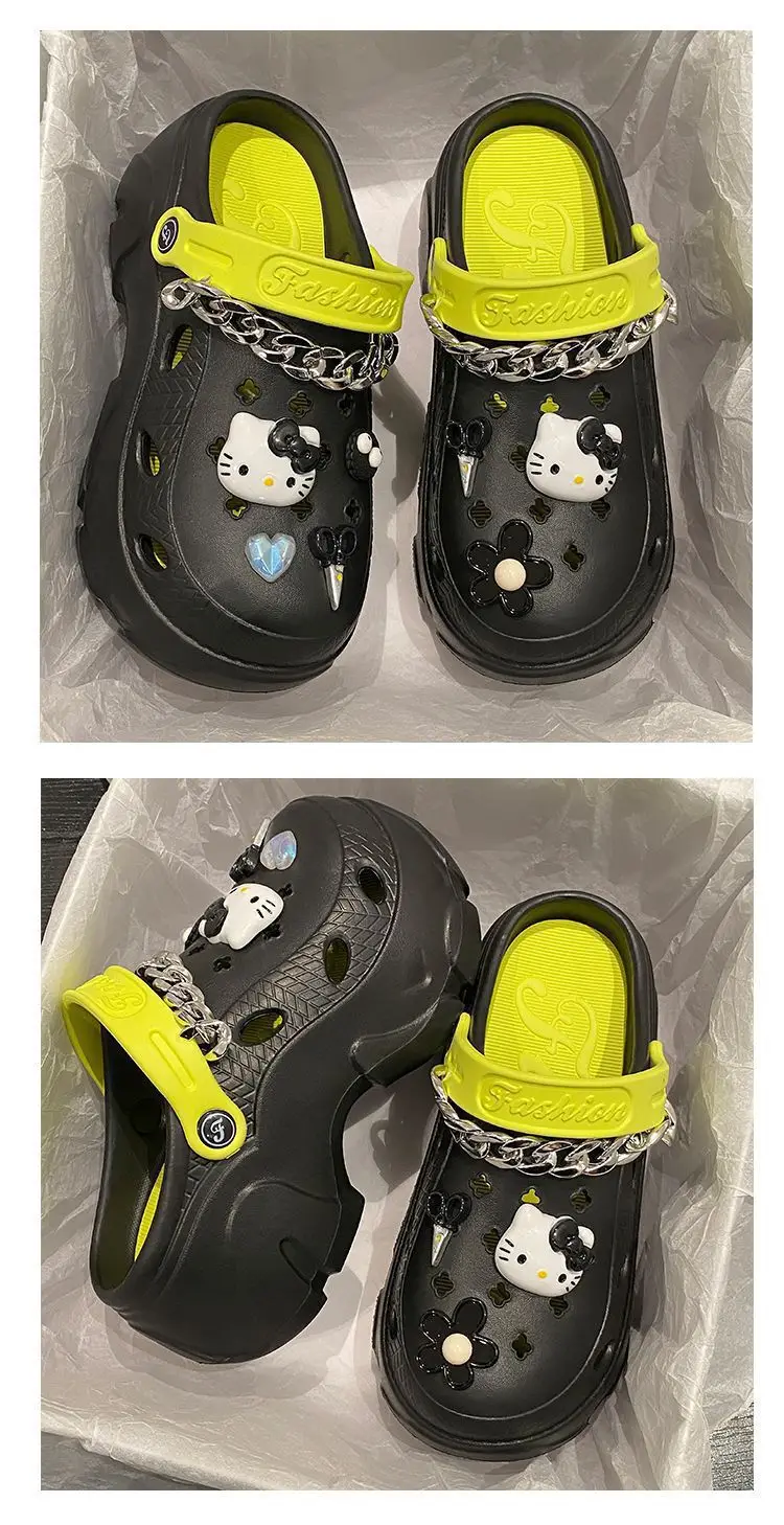 EVA Thick Bottom Cartoon Cute Cave Shoes Women's Spring and Summer Outwear 2025 New Style Small Toe Sandals — feature 26