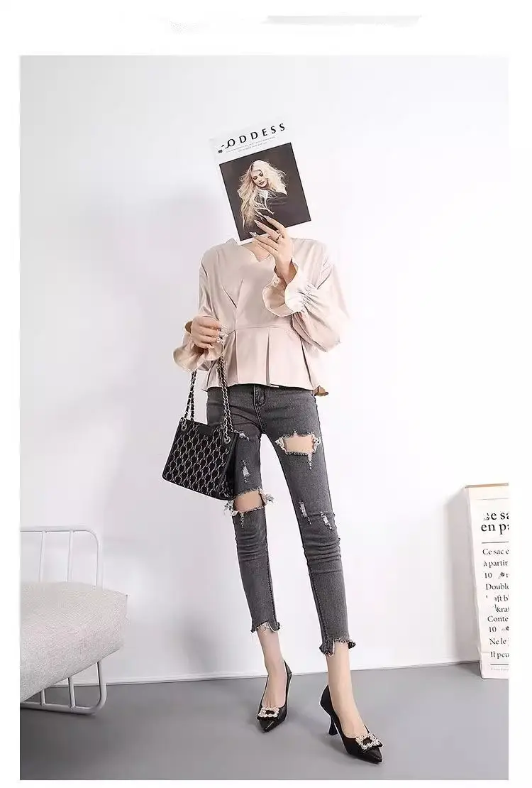 French Style Elegant High Heels Women's Spring and Autumn New Stiletto Heel Sexy Fashion All-match Pointed Toe Work Shoes Shallow Mouth Single-layer Shoes for Women — feature 10