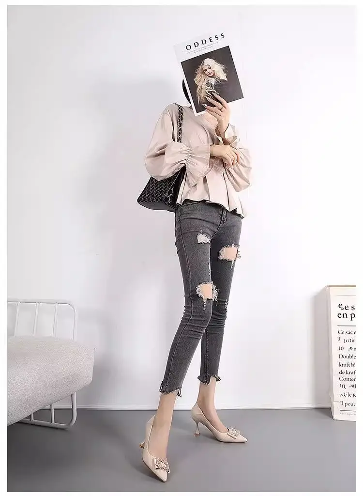 French Style Elegant High Heels Women's Spring and Autumn New Stiletto Heel Sexy Fashion All-match Pointed Toe Work Shoes Shallow Mouth Single-layer Shoes for Women — feature 3