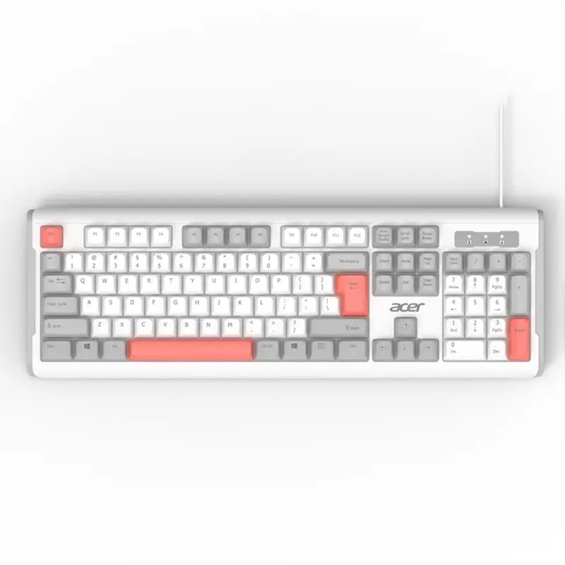 Wholesale Wired Keyboard and Wireless Keyboard and Mouse Set with Ball Caps, Silent Typing, USB Interface, Plug and Play