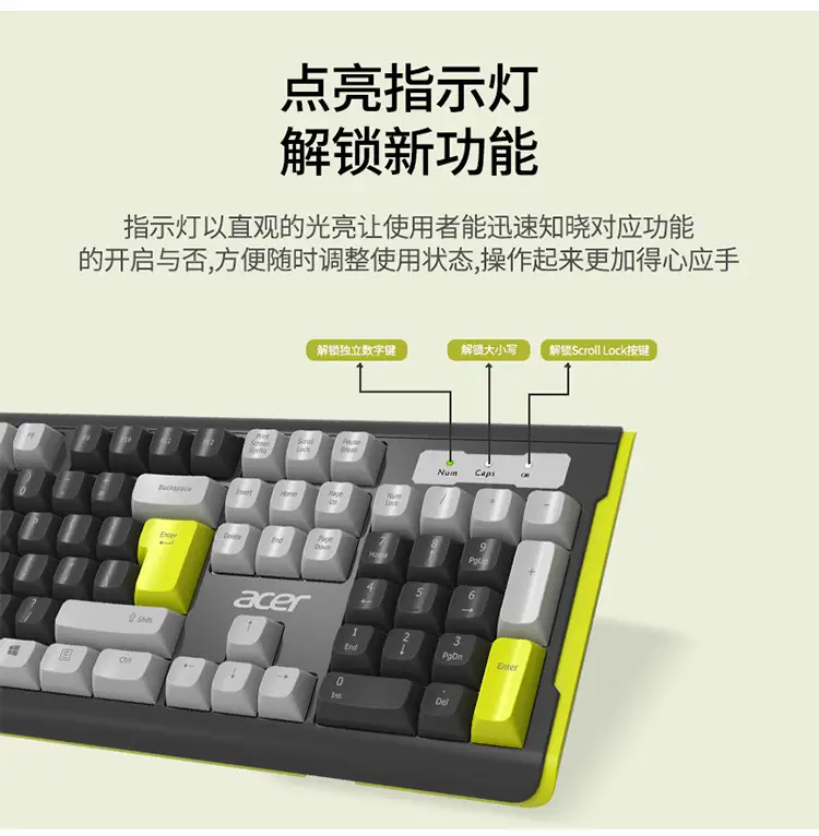 Wholesale Wired Keyboard and Wireless Keyboard and Mouse Set with Ball Caps, Silent Typing, USB Interface, Plug and Play — feature 6