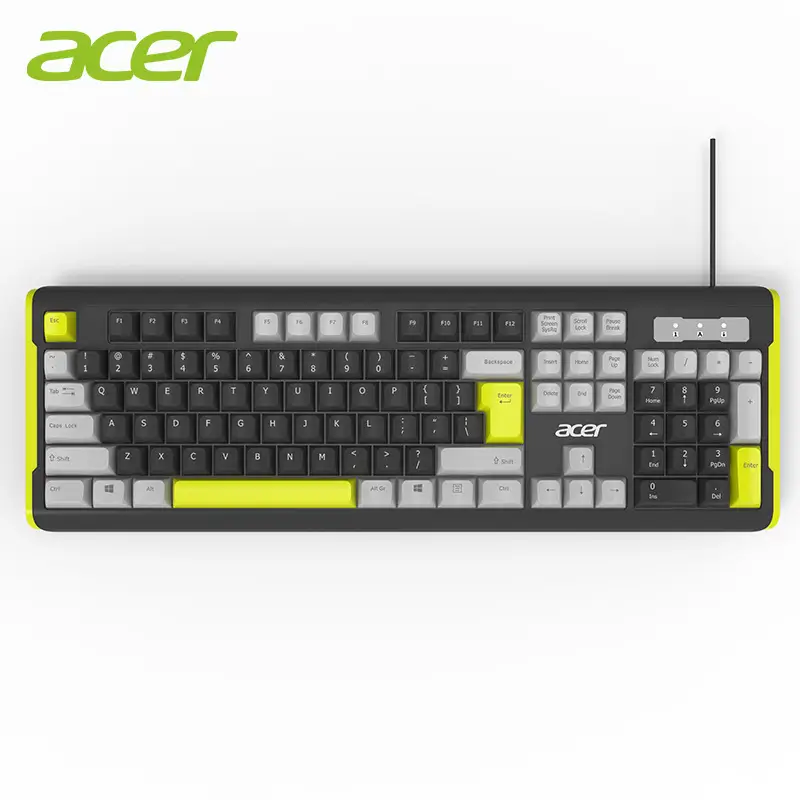 Wholesale Wired Keyboard and Wireless Keyboard and Mouse Set with Ball Caps, Silent Typing, USB Interface, Plug and Play