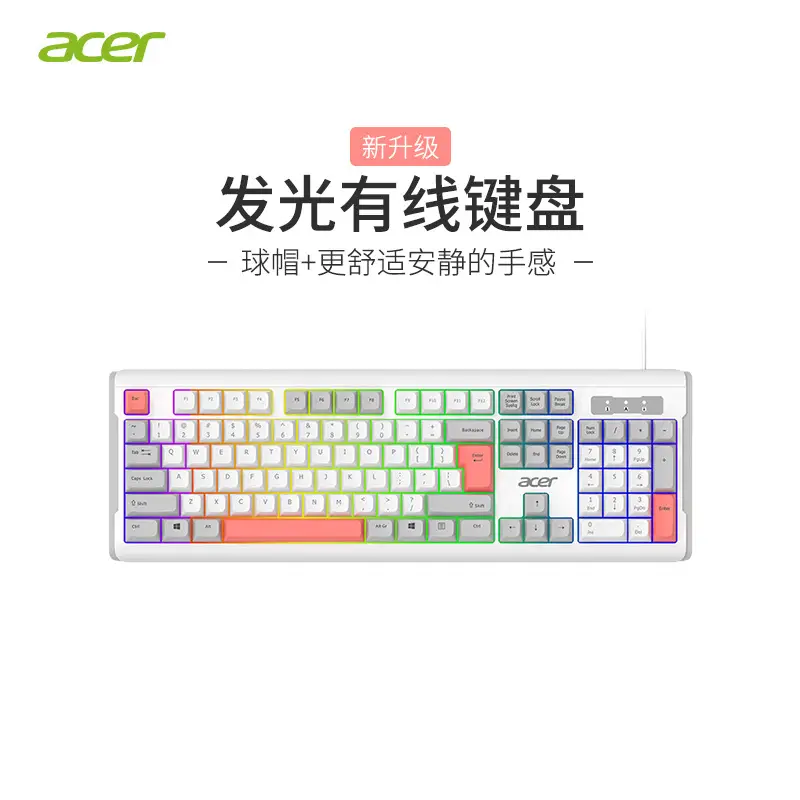 Wholesale Wired Keyboard and Wireless Keyboard and Mouse Set with Ball Caps, Silent Typing, USB Interface, Plug and Play