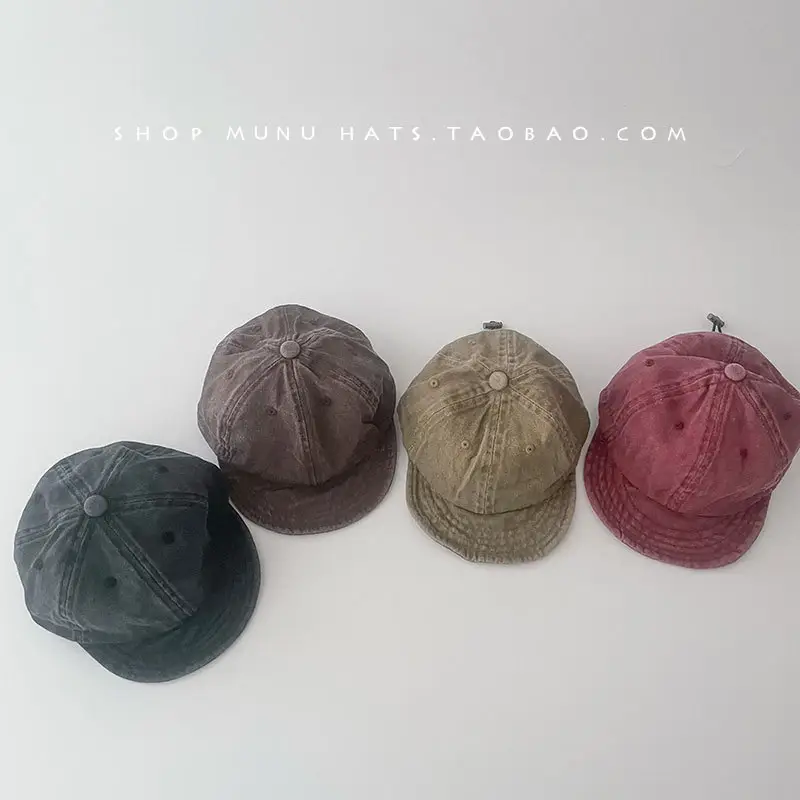 Children's Spring & Autumn Hats Washed Western Style