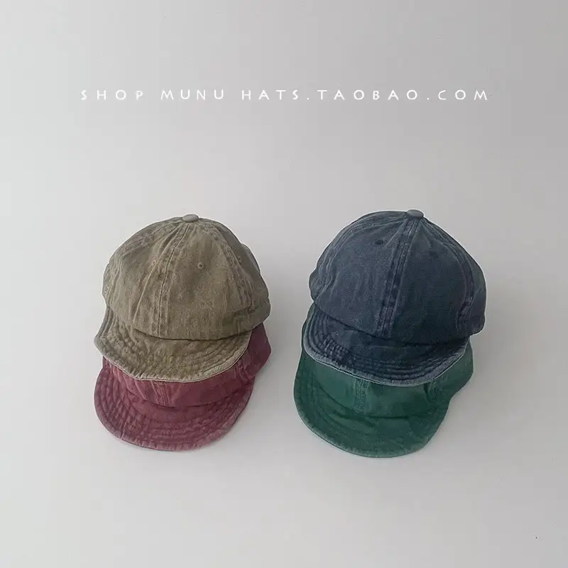 Children's Spring & Autumn Hats Washed Western Style — feature 3