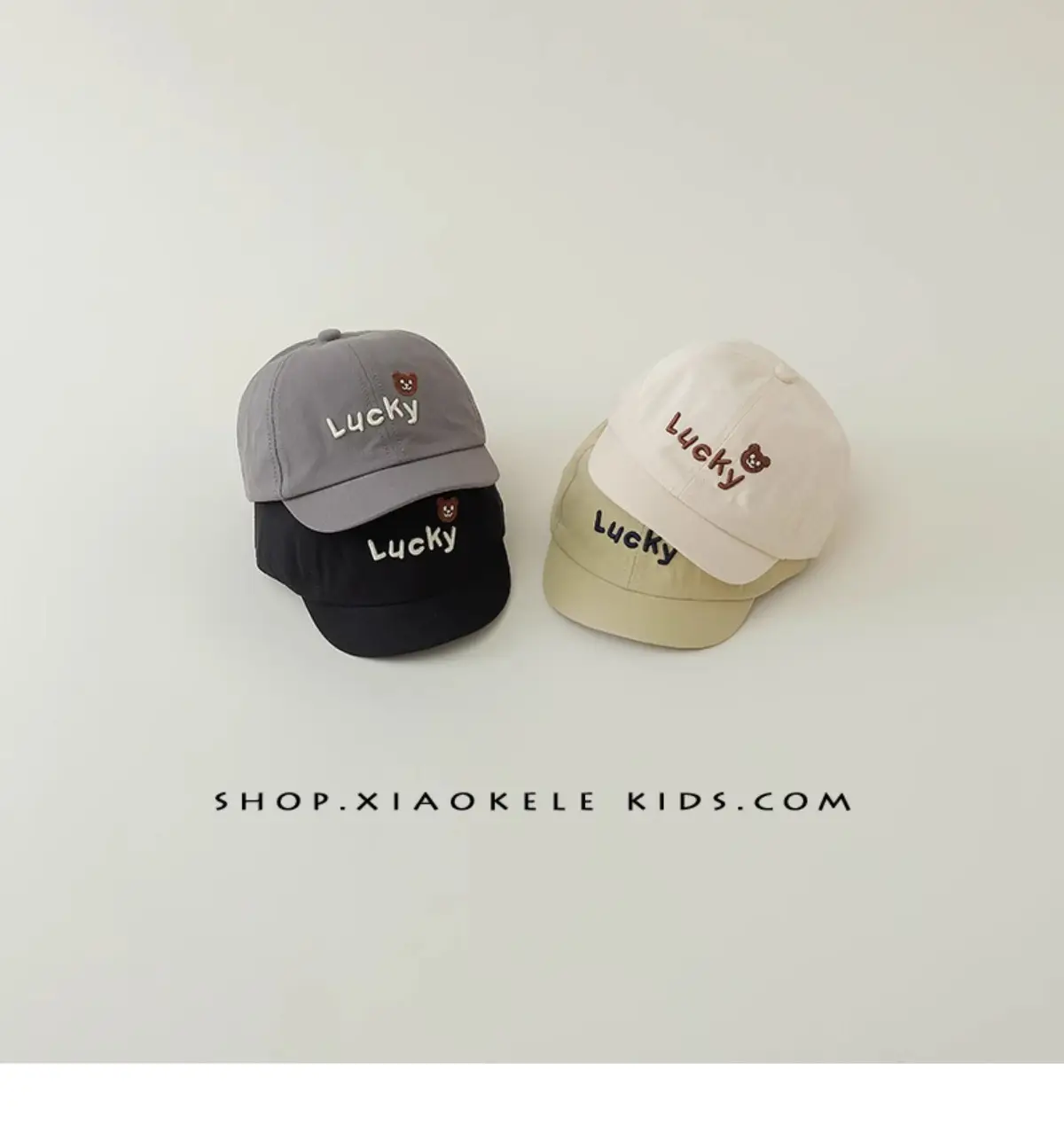 Baby Cap Bear Print Spring Autumn Sunshade Cap — feature 4