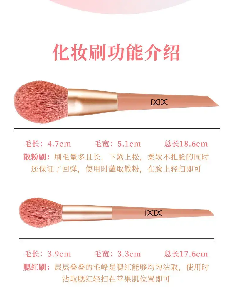Xixi 11-Piece Makeup Brush Set for Beginners — feature 6