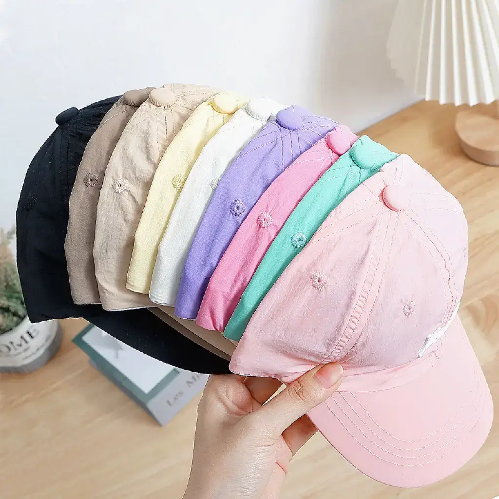 Spring Kids Light Macaron Cap Letter M All Match - Image 23
