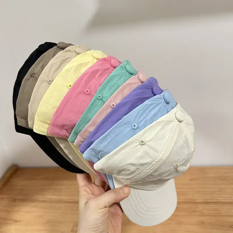 Spring Kids Light Macaron Cap Letter M All Match — feature 5