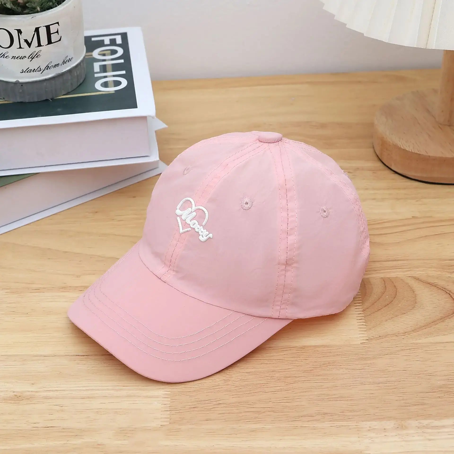Spring Kids Light Macaron Cap Letter M All Match - Image 12