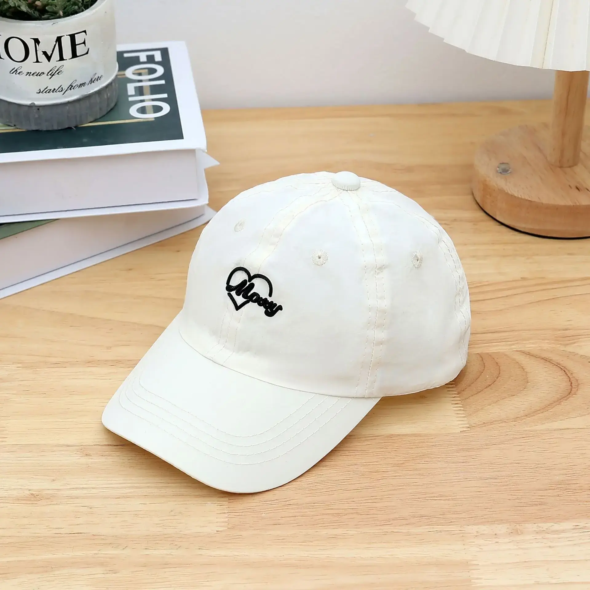 Spring Kids Light Macaron Cap Letter M All Match - Image 14