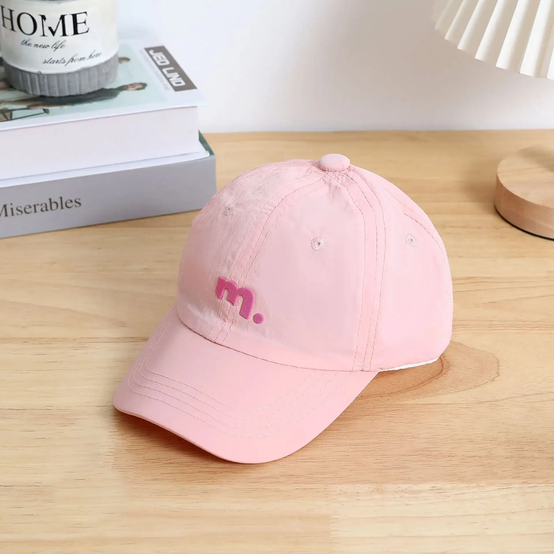 Spring Kids Light Macaron Cap Letter M All Match - Image 2