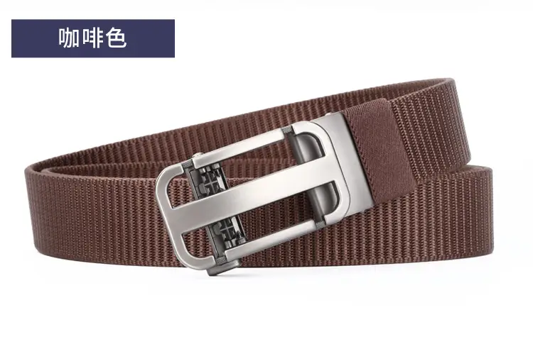 Men's Hollow Woven Belt Automatic Buckle Non-Porous High Sense — feature 17